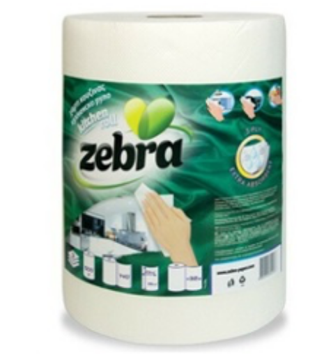 Εικόνα της ΧΑΡΤΙ ΚΟΥΖΙΝΑΣ ZEBRA 500GR 3ΦΥΛΛΑ