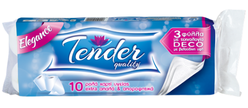 Εικόνα της Χ/Υ ΤENDER 10ΤΕΜ 100GR ELEGANCE 3ΦΥΛ.